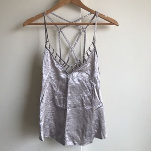 Free people satin tank top